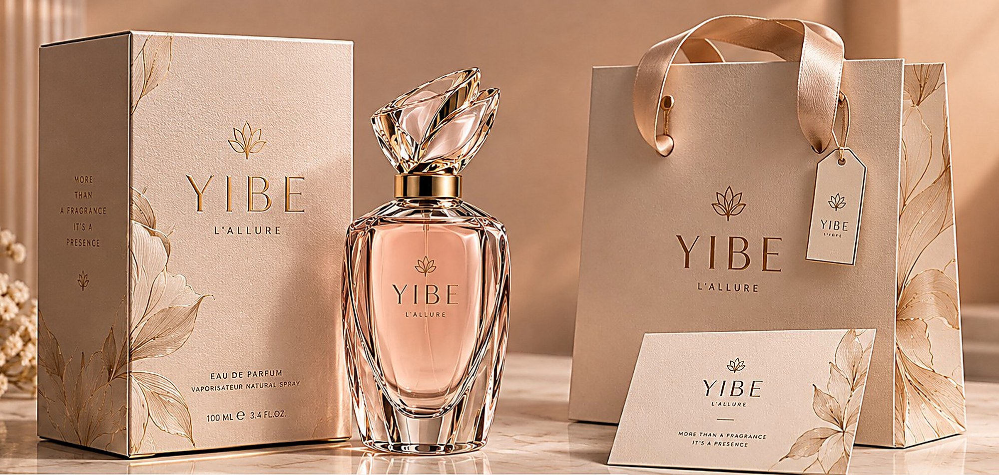 YIBE L'ALLURE with its box, bag and card